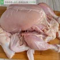 Gevulde kip zonder been in de oven