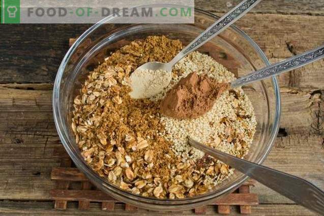 Lenten snoep met noten en muesli