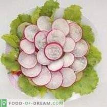 Lente gelaagde salade