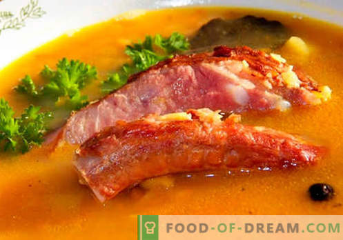 Varkensvleessoep - de beste recepten. Hoe goed en smakelijk soep koken in varkensbouillon.