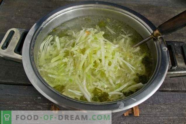 Fresh cabbage soup with radish and tomatoes