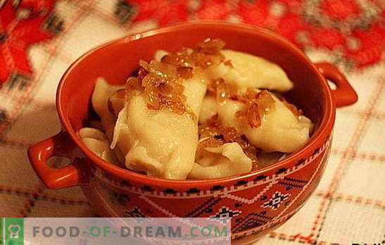 Dumplings met aardappelen en kool: snel, smakelijk, goedkoop. Een selectie van de beste dumplings-recepten met aardappelen en kool