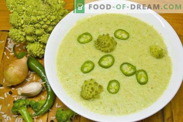 Lenten broccoli en romanescoscream soep