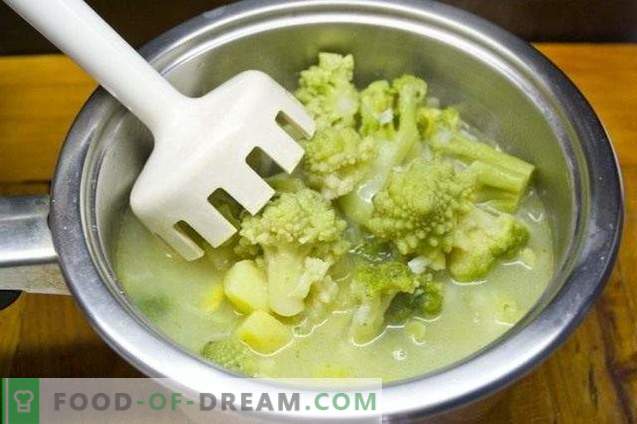 Lenten broccoli en romanescoscream soep