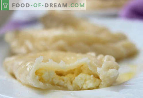 Dumplings met cottage cheese - de beste recepten. Hoe goed en smakelijk koken traditionele en luie dumplings met kwark thuis.