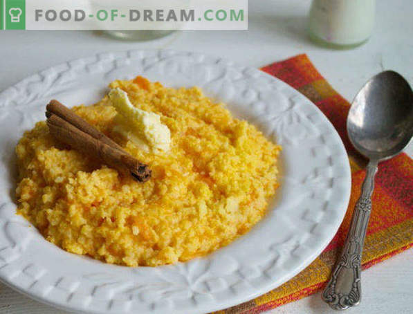 Millet porridge with pumpkin in a slow cooker, recipes with apples, meat, dried fruits, honey