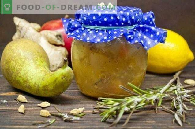 Fruit jam tegen verkoudheid met rozemarijn en gember
