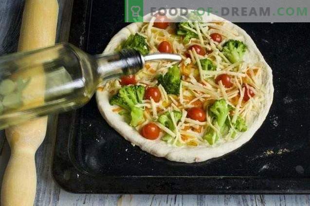 Lean pizza met broccoli en tofu