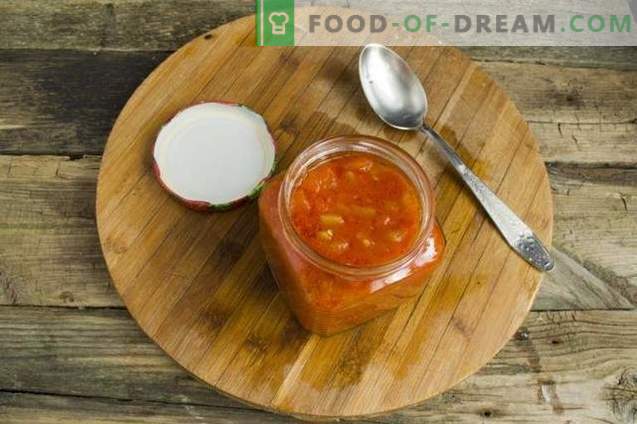 Paprika en tomaat Lecho - zoals in de kindertijd