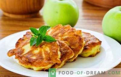 Beignets met appels op melk - voedzaam, smakelijk, geurig! Recepten voor verschillende pannenkoeken met appels in melk