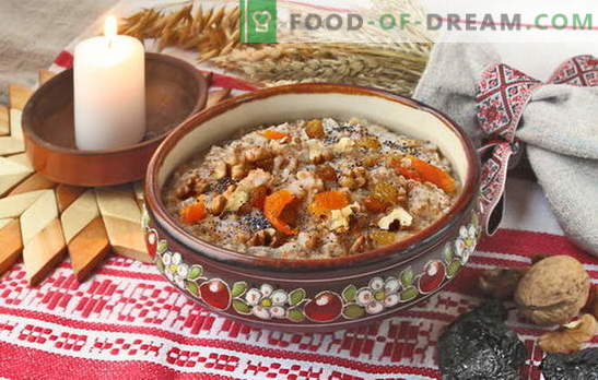 Hoe rijst koken met rozijnen kutia. Recepten voor kutia herdenkingsmunt met rozijnen en kerst kutia