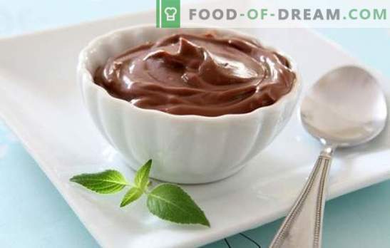 Custardchocolade crème is altijd heerlijk! Recepten van crèmekleurige crèmes voor impregnatie, vulling en decoratie