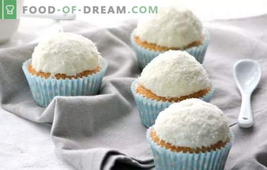 Coconut glazuur - de top 12 beste recepten. Cooking icing voor cakes, muffins, cakes, peperkoek