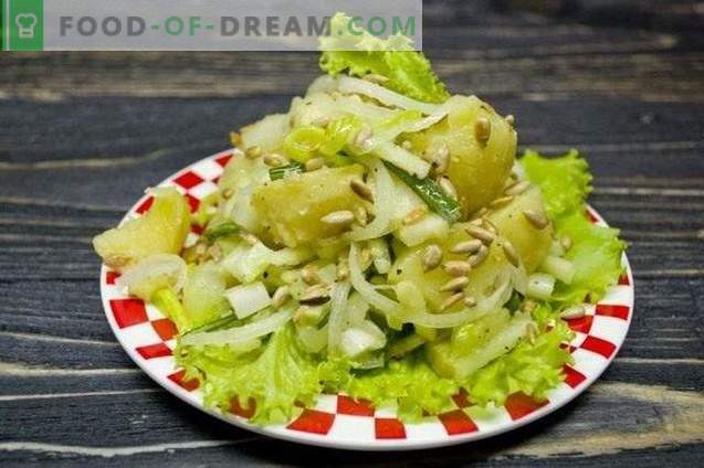 Lenten aardappelsalade met selderij en appel