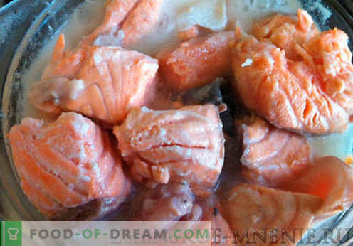 Crèmesoep met rode vis - een recept met foto's en een stapsgewijze beschrijving