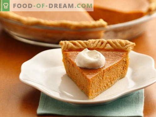 Pumpkin Pie - de beste recepten. Hoe goed en lekker een pompoentaart koken.