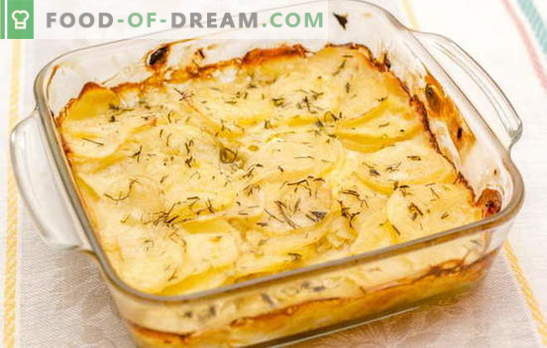 Aardappelen in zure room in de oven vormen de 'koning' van groenten op je tafel. Favoriete recepten voor aardappelen gebakken in zure room