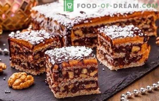 Koningscake zonder bloem - een prachtig dessert! Eenvoudige recepten van de koninklijke cake zonder bloem met zetmeel, noten, crackers