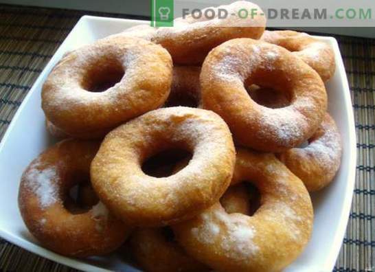 Donuts voor kefir - recepten met foto's en veel trucs! Gedetailleerde bereiding van verschillende donuts op kefir volgens recepten met foto's