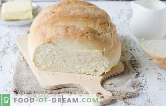 Wit brood in de oven - heerlijk zelfgemaakt gebak. De beste recepten van wit brood in de oven op water, melk, yoghurt
