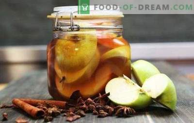 Eingelegte Äpfel für den Winter in Dosen ohne Sterilisation - ein aromatischer Snack. Eingelegte Äpfel für den Winter: süß, sauer,
