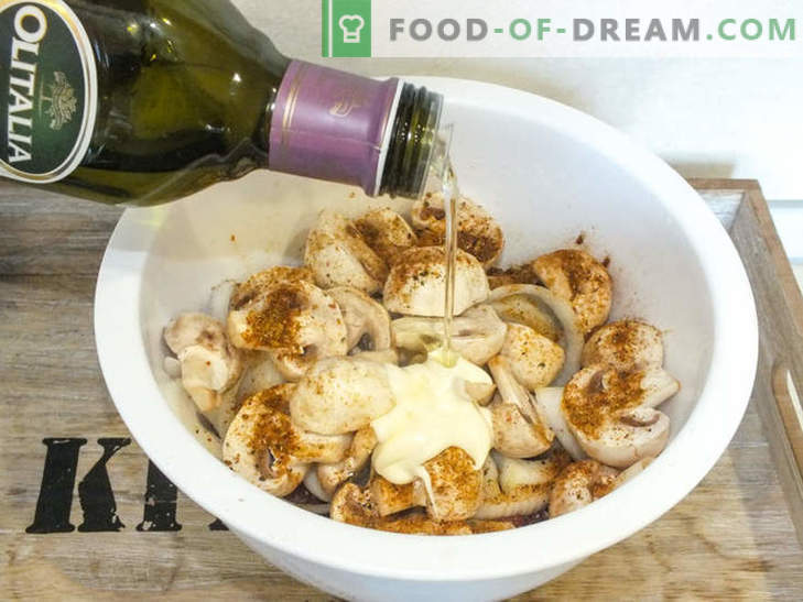 Sappig rundvlees met champignons in folie gebakken - een recept voor een heerlijk gerecht met een geheim