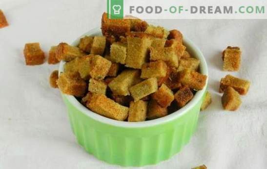 Crackers met knoflook - een geniale uitvinding van zuinige koks! Recepten ongeëvenaarde voorgerechten en gerechten uit oudbakken brood 