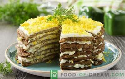 Lever cake (stap voor stap recept) is een stevige snack voor elke vakantie. Levertaart van kip, rundvlees, varkenslever