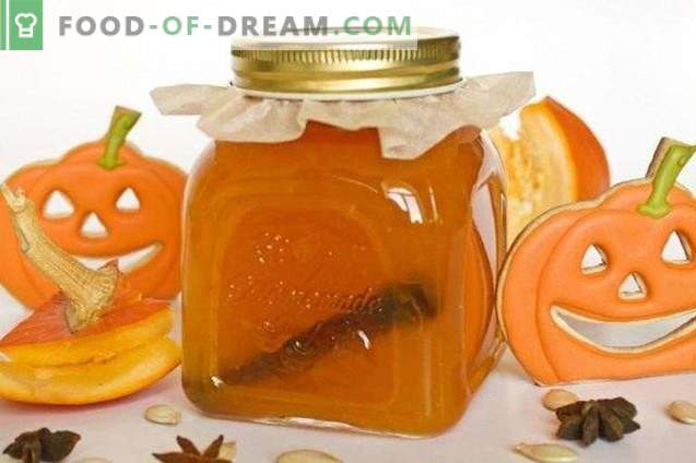 Pumpkin jam with sinaasappels