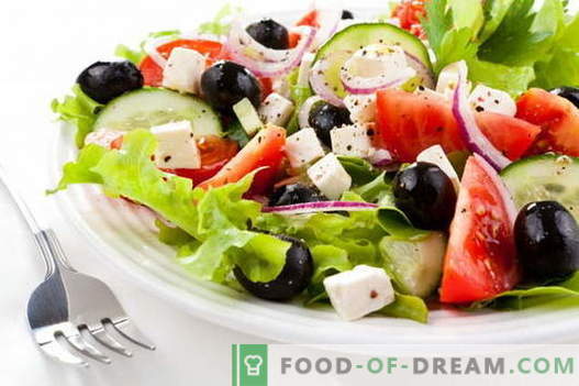 Griekse salade - de beste recepten. Hoe goed en lekker Griekse salade te koken