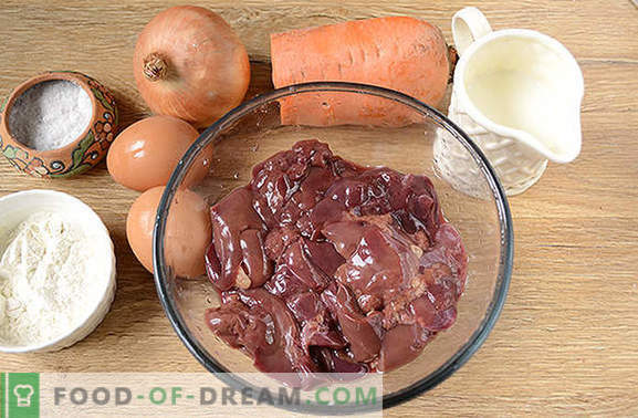 Liver soufflé: delicaat en gezond voedingsgerecht. Stapsgewijs fotorecept van lever-soufflé van kippenlever