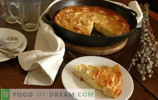 Kwark braadpan met appels - een ongewoon ontbijt en gezond. Recepten voor kwarkstoofschotels met appels: dieet en stevig