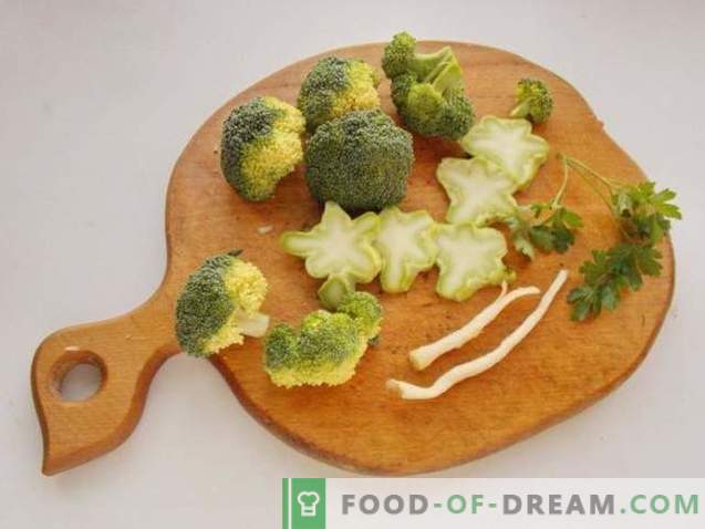 Broccolisoep en gehaktballetjes