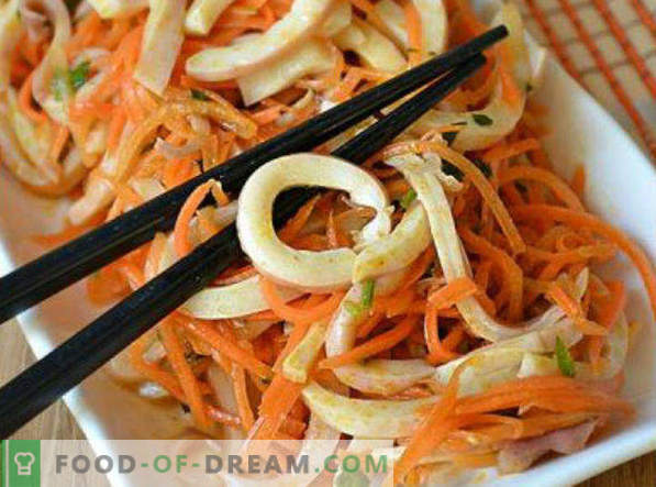 Koreaanse wortel, recepten thuis met kip, met klaar kruiden, voor de winter