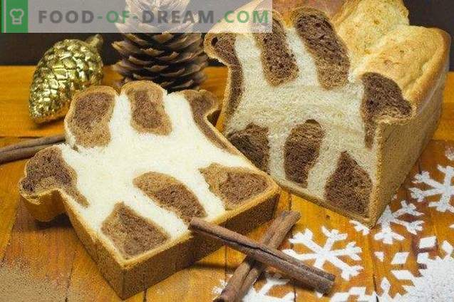 Luipaardbrioche - zoet brood voor kerst