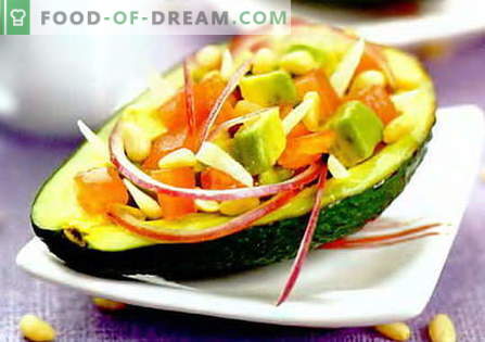 Avocado salade - de beste recepten. Hoe goed en smakelijk een salade bereiden met avocado.