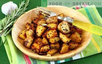 Gebakken aardappelen in een slowcooker - handig! Recepten van aardappelen gebakken in een multikoker met kruiden, in room, met kaas, spek, etc.