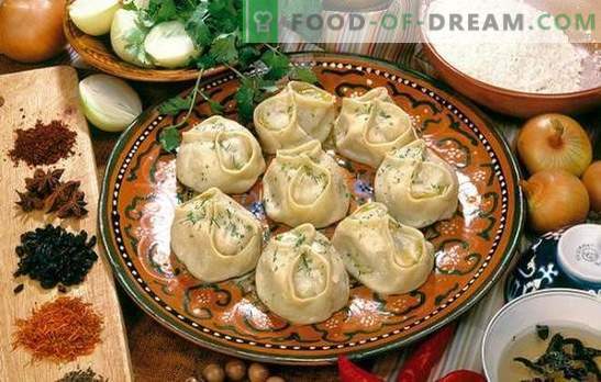 Manti met vlees en aardappelen - dumplings verliezen! Hoe omhullen en koken manty met vlees en aardappelen: recepten