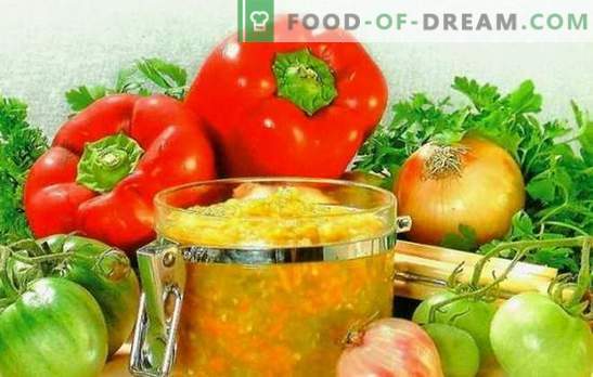 Het recept voor kaviaar van groene tomaten 