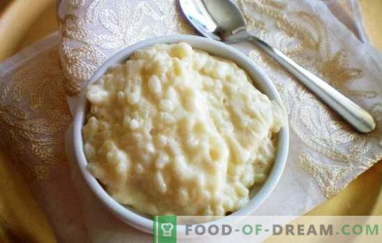 Rijstpap op melk - het alfabet van dieetkeuken. Jonge moeder: rijstpap koken met melk