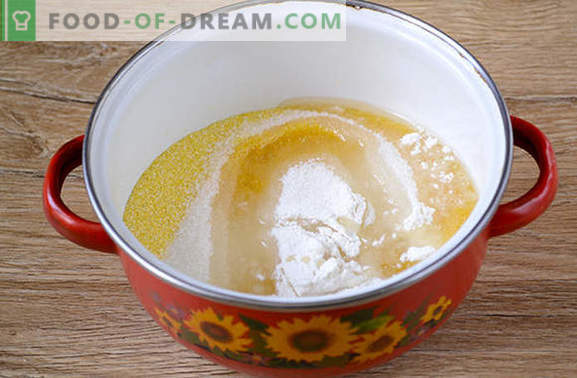 Maïsmeelmuffins: elegant zonnig dessert! Stapsrecept voor snelle maïsmuffins (met foto)