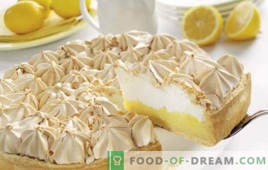 Lemon Pie - Onvergetelijke smaak! Recepten zelfgemaakte gist, schilferige, zandtaart met citroenen