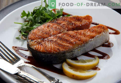 Filé de salmão - as melhores receitas. Como corretamente e saboroso cozinhar bife de salmão.