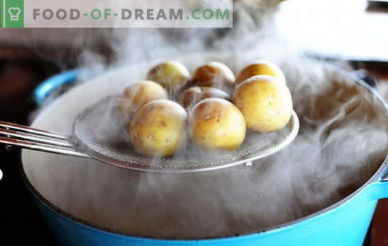 Hoe kook je aardappelen? Op zoek naar gereedheid! Hoe kook je aardappelen in hun uniform, in water, in melk, in een oven, in een magnetron
