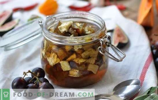 Aubergine jam - dessert met een verrassing! Recepten eenvoudige en Armeense aubergine confituur, met soda en zonder