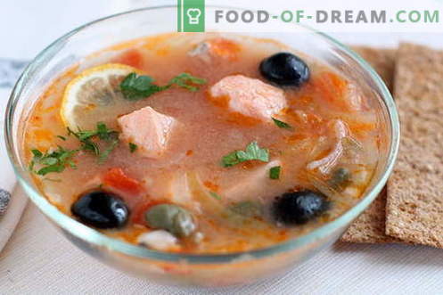 Solyanka-soep - de beste recepten. Hoe goede en smakelijke soep soep.