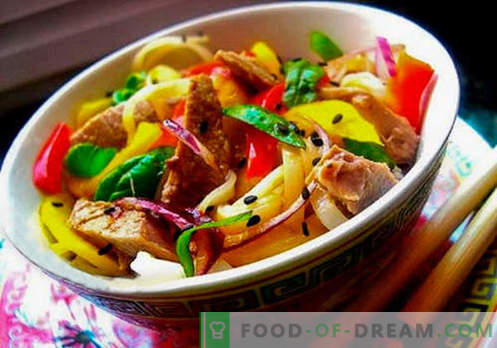Thaise salade - vijf beste recepten. Hoe goed en smakelijk Thaise salade te koken.