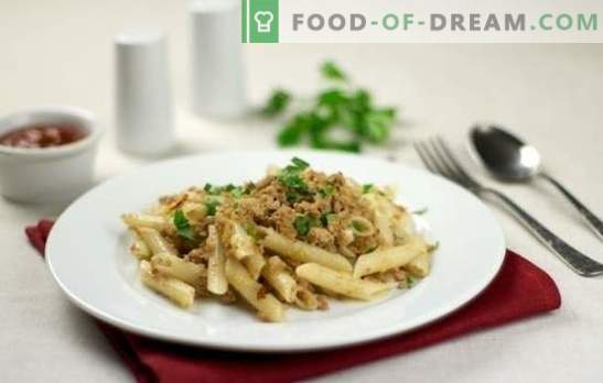 Flea pasta (steg för steg recept) - en god måltid. Steg-för-steg recept på pasta i klassisk flott stil och med tomatpasta