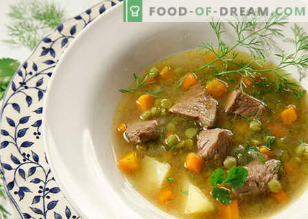 Soepen met vlees - de beste recepten. Hoe goed en smakelijk koken soepen met vlees.