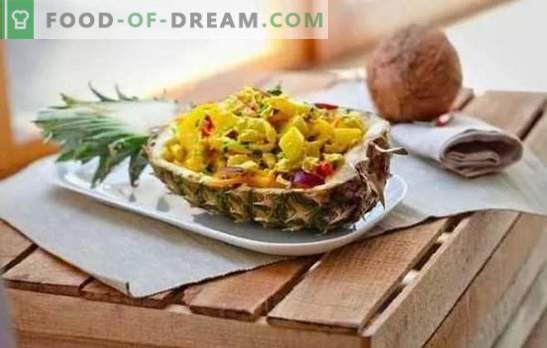 Kip met ananas: recepten, stap voor stap en in detail, met alle trucjes. Juicy Pineapple Chicken (stap voor stap beschrijving)